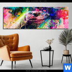Bild Edelstahloptik Abstrakter Leguan Panorama Produktvorschau mit dem Bild Abstrakter Leguan im Format Panorama.