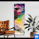 Bild Edelstahloptik Abstrakter Leguan Schmal Produktvorschau mit dem Bild Abstrakter Leguan im Format Schmal.