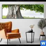 Bild Edelstahloptik Alte Linde Auf Sommerwiese Panorama Produktvorschau mit dem Bild Alte Linde auf Sommerwiese im Format Panorama.
