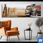 Bild Edelstahloptik Alte Rostige Autos Panorama Produktvorschau mit dem Bild Alte rostige Autos im Format Panorama.