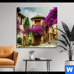 Bild Edelstahloptik Altstadt Der Provence Quadrat Produktvorschau mit dem Bild Altstadt der Provence im Format Quadrat.
