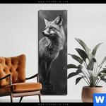 Bild Edelstahloptik Anmutiger Fuchs Schmal Produktvorschau mit dem Bild Anmutiger Fuchs im Format Schmal.