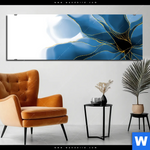 Bild Edelstahloptik Aquarell Blume Panorama Produktvorschau mit dem Bild Aquarell Blume im Format Panorama.