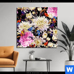 Bild Edelstahloptik Aquarell Von Wilden Blumen Quadrat Produktvorschau mit dem Bild Aquarell von wilden Blumen im Format Quadrat.