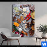 Bild Edelstahloptik Aromatische Gewuerze Hochformat Produktvorschau mit dem Bild Aromatische Gewürze im Format Hochformat.