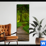 Bild Edelstahloptik Asiatischer Dschungel Schmal Produktvorschau mit dem Bild Asiatischer Dschungel im Format Schmal.