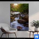 Bild Edelstahloptik Asiatischer Tropischer Dschungel Hochformat Produktvorschau mit dem Bild Asiatischer tropischer Dschungel im Format Hochformat.