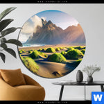 Bild Edelstahloptik Beeindruckendes Island Rund Produktvorschau mit dem Bild Beeindruckendes Island im Format Rund.