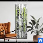 Bild Edelstahloptik Birkenwald Schmal Produktvorschau mit dem Bild Birkenwald im Format Schmal.