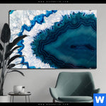 Bild Edelstahloptik Blauer Achat Querformat Produktvorschau mit dem Bild Blauer Achat im Format Querformat.