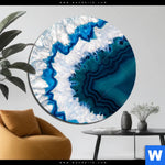 Bild Edelstahloptik Blauer Achat Rund Produktvorschau mit dem Bild Blauer Achat im Format Rund.