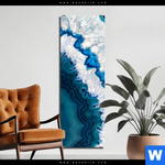 Bild Edelstahloptik Blauer Achat Schmal Produktvorschau mit dem Bild Blauer Achat im Format Schmal.