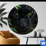 Bild Edelstahloptik Blick Des Panthers Rund Produktvorschau mit dem Bild Blick des Panthers im Format Rund.