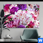 Bild Edelstahloptik Bluehende Pfingstrosen Querformat Produktvorschau mit dem Bild Blühende Pfingstrosen im Format Querformat.