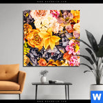 Bild Edelstahloptik Bluetenzauber Quadrat Produktvorschau mit dem Bild Blütenzauber im Format Quadrat.