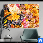 Bild Edelstahloptik Bluetenzauber Querformat Produktvorschau mit dem Bild Blütenzauber im Format Querformat.