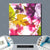Bild Edelstahloptik Blumen Collage No 2 Quadrat Materialbild