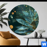 Bild Edelstahloptik Botanischer Glanz Rund Produktvorschau mit dem Bild Botanischer Glanz im Format Rund.