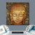 Bild Edelstahloptik Buddha Bambus In Gold Quadrat Materialbild