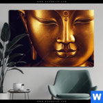 Bild Edelstahloptik Buddha In Harmonie Querformat Produktvorschau mit dem Bild Buddha in Harmonie im Format Querformat.