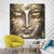 Bild Edelstahloptik Buddha Silber Gold Quadrat Produktvorschau