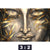 Bild Edelstahloptik Buddha Silber Gold Querformat Motivorschau Seitenverhaeltnis 3 2