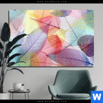 Bild Edelstahloptik Bunte Blaetter Querformat Produktvorschau mit dem Bild Bunte Blätter im Format Querformat.