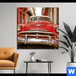 Bild Edelstahloptik Bunte Vintage Oldtimer Quadrat Produktvorschau mit dem Bild Bunte vintage Oldtimer im Format Quadrat.