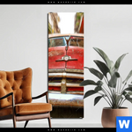 Bild Edelstahloptik Bunte Vintage Oldtimer Schmal Produktvorschau mit dem Bild Bunte vintage Oldtimer im Format Schmal.
