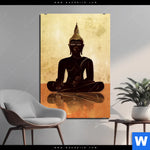 Bild Edelstahloptik Dark Buddha Hochformat Produktvorschau mit dem Bild Dark Buddha im Format Hochformat.