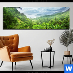 Bild Edelstahloptik Der Dschungel Panorama Produktvorschau mit dem Bild Der Dschungel im Format Panorama.