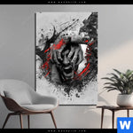 Bild Edelstahloptik Der Schrei Grunge Stil Hochformat Produktvorschau mit dem Bild Der Schrei - Grunge-Stil im Format Hochformat.