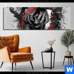 Bild Edelstahloptik Der Schrei Grunge Stil Panorama Produktvorschau mit dem Bild Der Schrei - Grunge-Stil im Format Panorama.