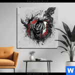 Bild Edelstahloptik Der Schrei Grunge Stil Quadrat Produktvorschau mit dem Bild Der Schrei - Grunge-Stil im Format Quadrat.