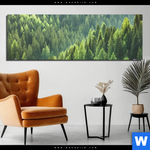 Bild Edelstahloptik Der Wald Panorama Produktvorschau mit dem Bild Der Wald im Format Panorama.
