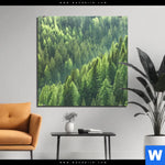 Bild Edelstahloptik Der Wald Quadrat Produktvorschau mit dem Bild Der Wald im Format Quadrat.