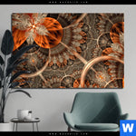 Bild Edelstahloptik Digitale Blumen No 2 Querformat Produktvorschau mit dem Bild Digitale Blumen No.2 im Format Querformat.