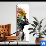 Bild Edelstahloptik Doppelbelichtung Portraet Einer Afrikanischen Frau Schmal Produktvorschau mit dem Bild Doppelbelichtung Porträt einer afrikanischen Frau im Format Schmal.