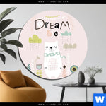Bild Edelstahloptik Dream Big Eisbaer Rund Produktvorschau mit dem Bild Dream Big Eisbär im Format Rund.
