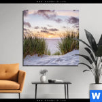Bild Edelstahloptik Duenen Und Abendsonne Quadrat Produktvorschau mit dem Bild Dünen und Abendsonne im Format Quadrat.