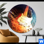 Bild Edelstahloptik E Gitarre Rund Produktvorschau mit dem Bild E-Gitarre im Format Rund.