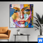 Bild Edelstahloptik Farbexplosion Portraet Nova Quadrat Produktvorschau mit dem Bild Farbexplosion - Porträt Nova im Format Quadrat.