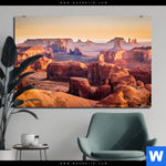 Bild Edelstahloptik Felsen Bei Sonnenuntergang Querformat Produktvorschau mit dem Bild Felsen bei Sonnenuntergang im Format Querformat.