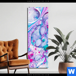 Bild Edelstahloptik Fluid Art Bubbless Aquamarin Schmal Produktvorschau mit dem Bild Fluid Art - Bubbless Aquamarin im Format Schmal.