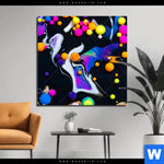 Bild Edelstahloptik Fluid Art Bubbless Neon Quadrat Produktvorschau mit dem Bild Fluid Art - Bubbless Neon im Format Quadrat.