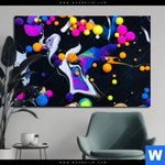 Bild Edelstahloptik Fluid Art Bubbless Neon Querformat Produktvorschau mit dem Bild Fluid Art - Bubbless Neon im Format Querformat.