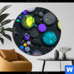 Bild Edelstahloptik Fluid Art Bubbless No 1 Rund Produktvorschau mit dem Bild Fluid Art - Bubbless No.1 im Format Rund.