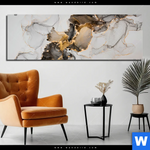Bild Edelstahloptik Fluid Art Gold Panorama Produktvorschau mit dem Bild Fluid Art Gold im Format Panorama.