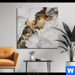 Bild Edelstahloptik Fluid Art Gold Quadrat Produktvorschau mit dem Bild Fluid Art Gold im Format Quadrat.