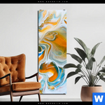 Bild Edelstahloptik Fluid Art Lagune Schmal Produktvorschau mit dem Bild Fluid Art Lagune im Format Schmal.